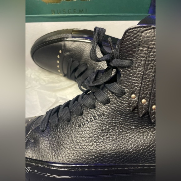 Buscemi 125MM Fringe Stud  Mens Sneakers, Black, Size 44(11) - Picture 4 of 8